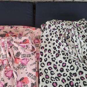 2 pair of Capri sleep bottoms